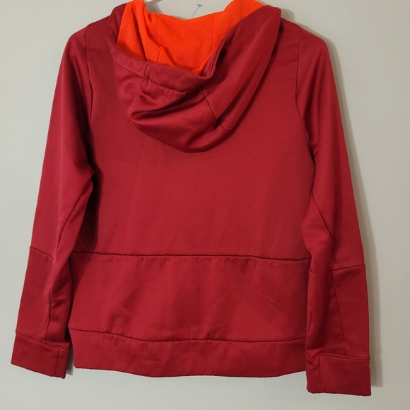 Nike Therma Full Zip Hooded Sweatshirt Red Hoodie Sz Youth XL - Picture 2 of 2